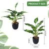 550x550-22914.jpg Unyqoos® Set van twee kunstplanten in pot voor decoratie thuis of op kantoor