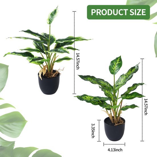 550x550-22914.jpg Unyqoos® Set van twee kunstplanten in pot voor decoratie thuis of op kantoor