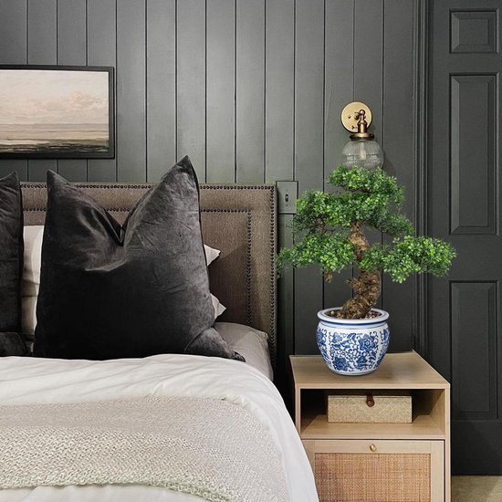 Unyqoos® Levensechte kunstbonsai met keramische pot voor stijlvolle interieurdecoratie