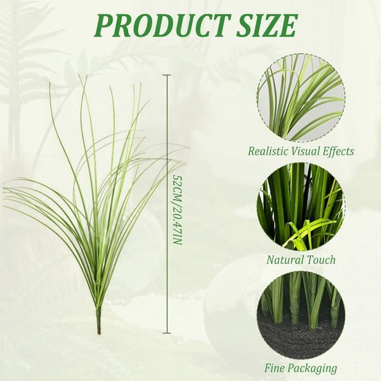 550x550-22933.jpg Unyqoos® Set van 24 decoratieve kunstplanten voor binnen en buiten, UV-bestendig