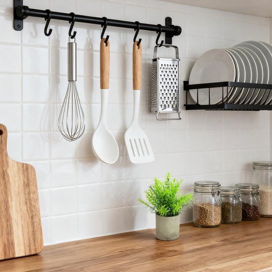 Unyqoos® Set van vier realistische kunstplanten voor stijlvolle decoratie in huis