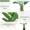 Unyqoos® Grote decoratieve kunstplant met realistische bladeren voor binnenruimtes