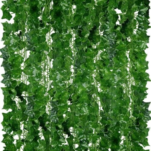550x550-22977.jpg Unyqoos® Set van 48 kunstklimopslingers voor decoratie binnen en buiten, groente, 210 cm, stuks 48