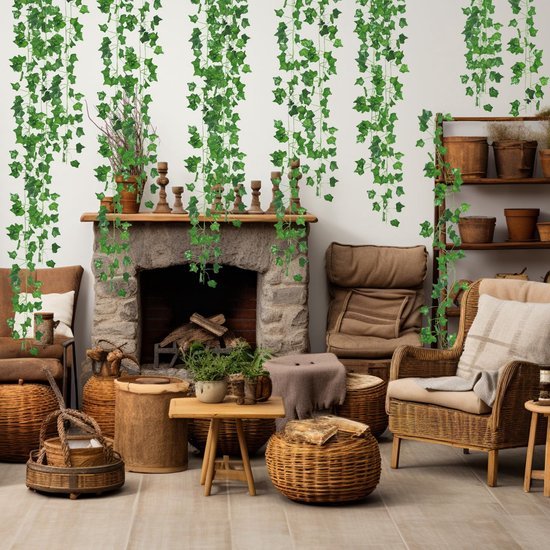 550x550-22984.jpg Unyqoos® Set van 48 kunstklimopslingers voor decoratie binnen en buiten, groente, 210 cm, stuks 48