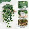 Unyqoos® Set van drie decoratieve kunsthangplanten met pot voor binnen en buiten