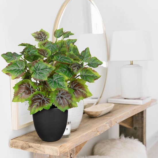 Unyqoos® Stijlvolle kunstplant met muntblad voor binnen en buiten decoratie
