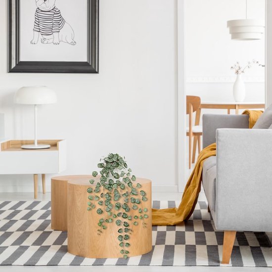 Unyqoos® Levensechte hangende kunstplant voor sfeervolle decoratie in huis en kantoor, groente, 58 cm