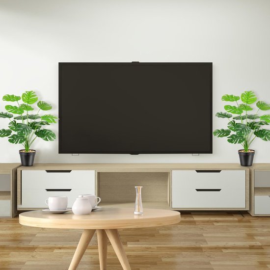 550x550-23072.jpg Unyqoos® Tropische kunstplant in pot met 18 verstelbare takken voor huis en kantoor