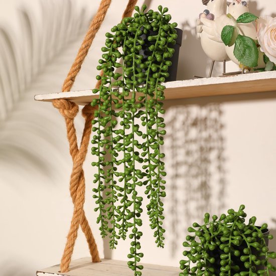 550x550-23079.jpg Unyqoos® Set van Twee Realistische Kunstplanten met Decoratief Plantenkoord voor Interieur