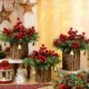 550x550-23110.jpg Unyqoos® Set van 60 Kunstkerstdecoraties met Dennentakken en Rode Bessen, rood, 15 cm