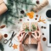 Unyqoos® Complete set voor kerstdecoratie met natuurlijke materialen en kunsttakken