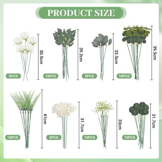 550x550-23130.jpg Unyqoos® Uitgebreide set van 65 realistische kunstbloemen en takken voor veelzijdige decoratie