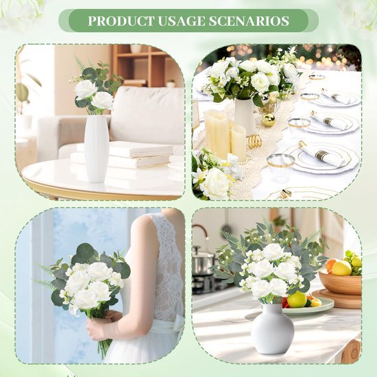550x550-23131.jpg Unyqoos® Uitgebreide set van 65 realistische kunstbloemen en takken voor veelzijdige decoratie