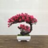 Unyqoos® Decoratieve kunstbonsai in magenta voor huis, kantoor en slaapkamer