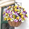Unyqoos® Realistische kunstbloemen voor binnen en buiten in levendige gele en witte tinten