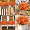 Unyqoos® Set van 24 Bundels Realistische Kunstbloemen voor Herfstdecoratie Buiten