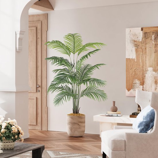 Unyqoos® Grote kunstpalm van 180 cm voor stijlvolle decoratie in elke ruimte