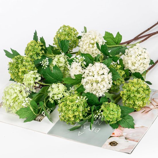 Unyqoos® Set van Lenteachtige Viburnum Kunstbloemen voor Diverse Decoraties