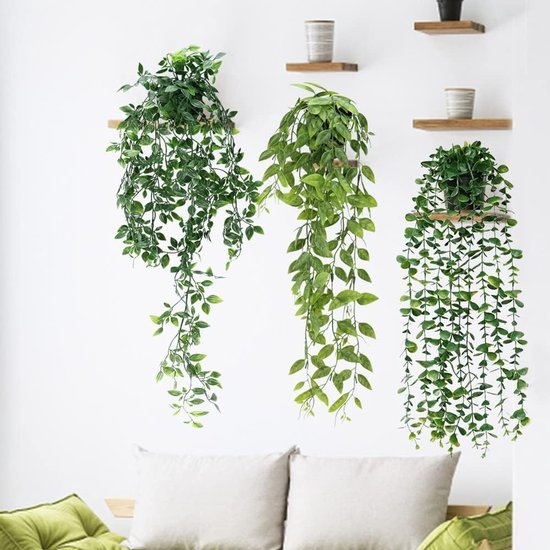 550x550-23213.jpg Unyqoos® Set van drie decoratieve kunstplanten in potten voor binnen en buiten