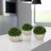 Unyqoos® Decoratieve set van drie realistische kunstplanten in potten