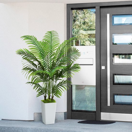 Unyqoos® Levensechte kunstpalm van 150 cm voor binnen en buiten decoratie