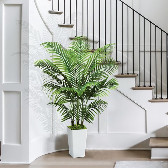 Unyqoos® Levensechte kunstpalm van 150 cm voor binnen en buiten decoratie