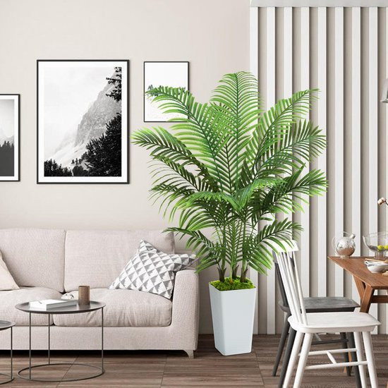 Unyqoos® Levensechte kunstpalm van 150 cm voor binnen en buiten decoratie