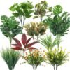 Unyqoos® Weerbestendige kunstplanten set voor tuin, balkon en interieur decoratie