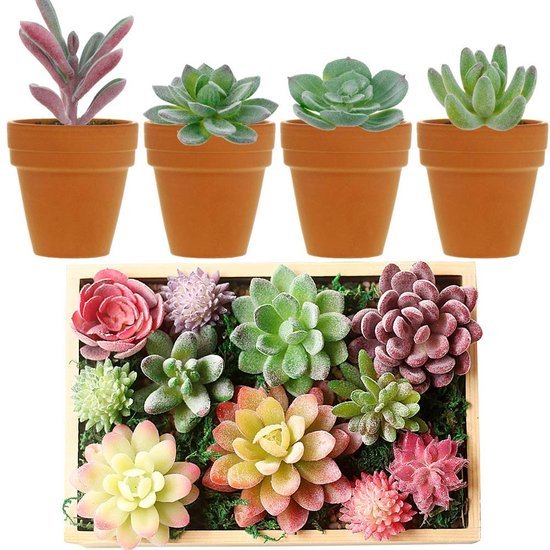 550x550-23276.jpg Unyqoos® Set van 16 Realistische Kunstvetplanten voor Decoratie van Huis en Kantoor
