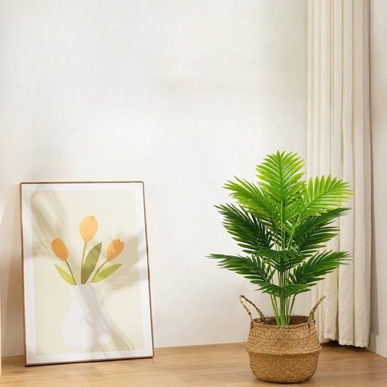Unyqoos® Levensechte kunstpalm voor sfeervolle decoratie binnenshuis en buitenshuis
