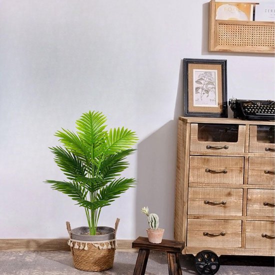 Unyqoos® Levensechte kunstpalm voor sfeervolle decoratie binnenshuis en buitenshuis