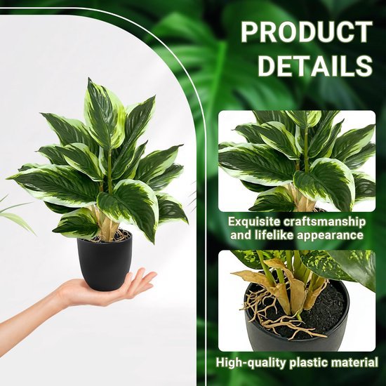 550x550-23304.jpg Unyqoos® Set van twee levensechte kunstplanten in pot voor huis en kantoor