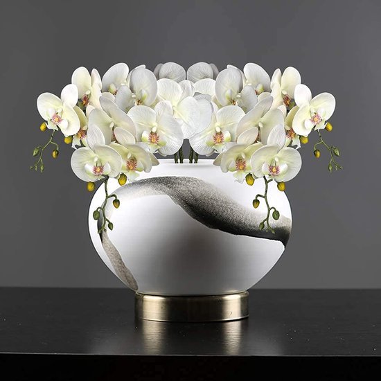550x550-23305.jpg Unyqoos® Set van vier natuurgetrouwe kunsttakken met witte orchideebloemen