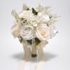 Unyqoos® Handgemaakte bruidsboeket met zijde bloemen en decoratieve linten