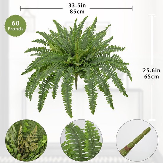 Unyqoos® Grote kunstvaren 85 cm voor binnen en buiten decoratie en accent