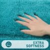 Unyqoos® Complete Luxe 3-Delige Badkamermat Set voor Comfort en Veiligheid in Turquoise