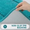 Unyqoos® Complete Luxe 3-Delige Badkamermat Set voor Comfort en Veiligheid in Turquoise