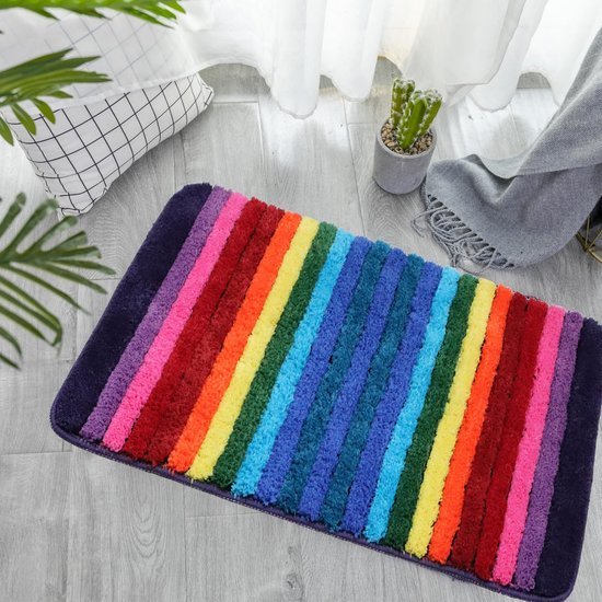 Unyqoos ® Zachte en Absorberende Microvezel Badmat met Antislip Ontwerp voor Diverse Kamers, 50 x 70 cm