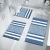 Unyqoos® Zachte en Luxe 3-delige Badkamerset met Antislip en Superieure Absorptie