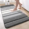 Unyqoos® Zachte Antislip Badmat met Hoge Absorptiecapaciteit voor Comfortabele Badkamervloeren
