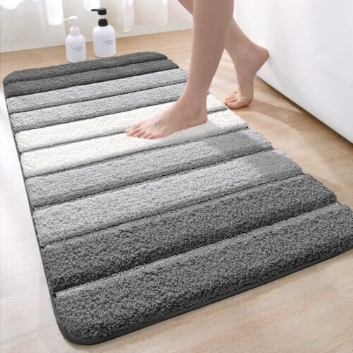 Unyqoos® Zachte Antislip Badmat met Hoge Absorptiecapaciteit voor Comfortabele Badkamervloeren