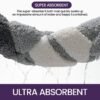 Unyqoos® Zachte Antislip Badmat met Hoge Absorptiecapaciteit voor Comfortabele Badkamervloeren
