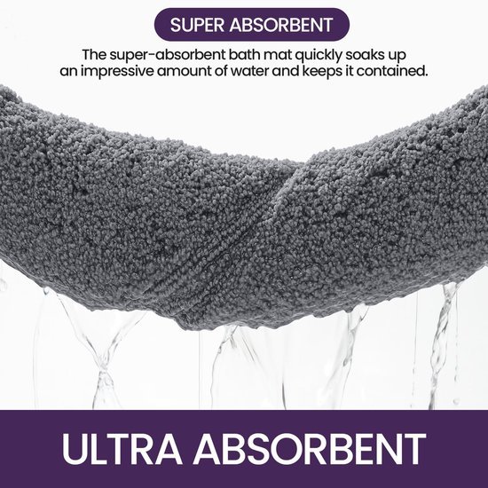 Unyqoos® Antislip Badmat van Hoge Kwaliteit voor Comfort en Veiligheid in de Badkamer