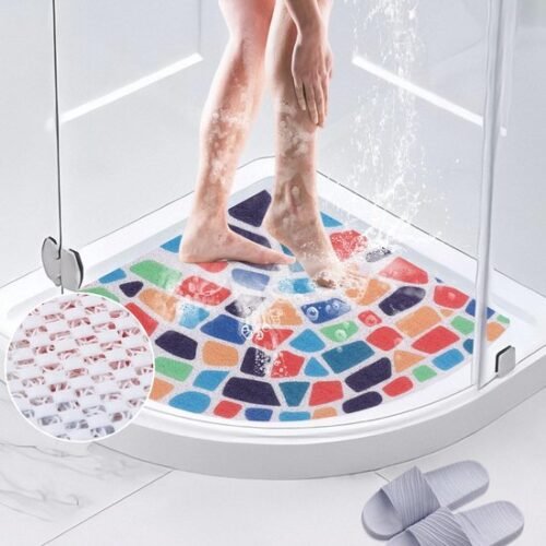 Unyqoos® Veilige en comfortabele antislip douchemat met afvoergaten en massagefunctie