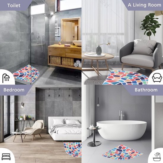Unyqoos® Veilige en comfortabele antislip douchemat met afvoergaten en massagefunctie