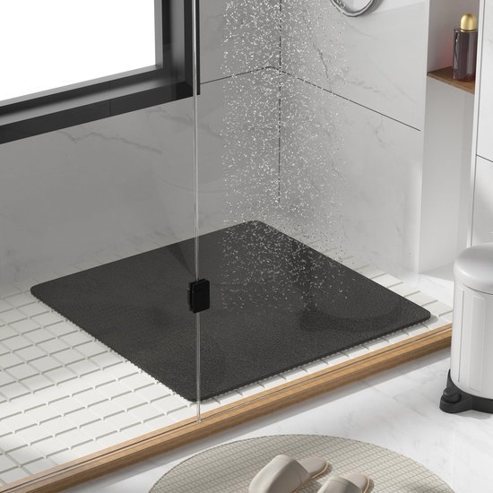 550x550-23452.jpg Unyqoos® Antislip Douchemat 68x68 cm met Drainage en Zachte PVC Luffa Textuur