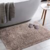 Unyqoos® Hoogpolige antislip badmat met zachte microvezels en waterabsorptie