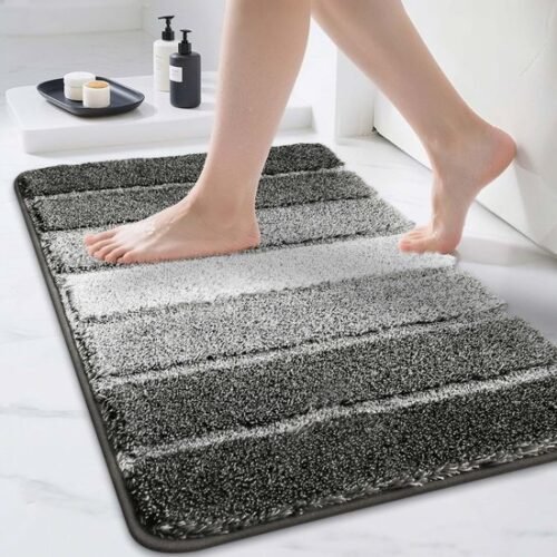 Unyqoos® Zachte en Antislip Badmat voor Douche en Badkamer in Donkergrijs