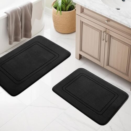 550x550-23540.jpg Unyqoos® Zachte en Luxe Badkamertapijtenset van Traagschuim met Antislip voor Toilet en Douche