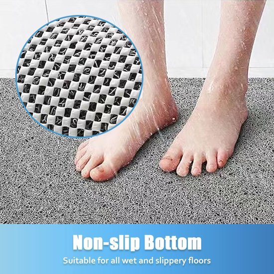 Unyqoos® Veilige antislip douchemat met massagefunctie en snelle droging